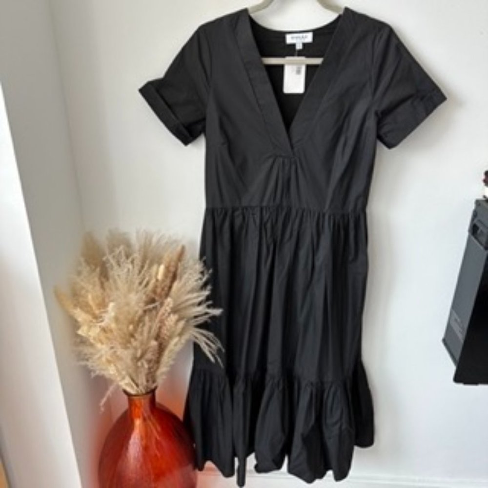 Gilli Clothing "Viscaya Dress" Black 100% Cotton New With Tag Size Small